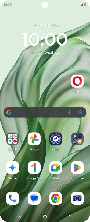 Press the Home key to return to the home screen.