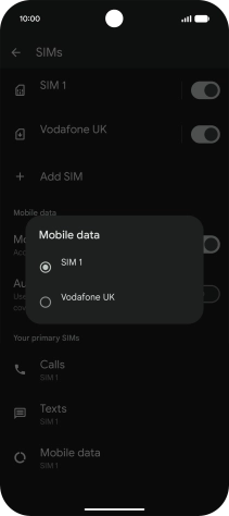 Press the required price plan.