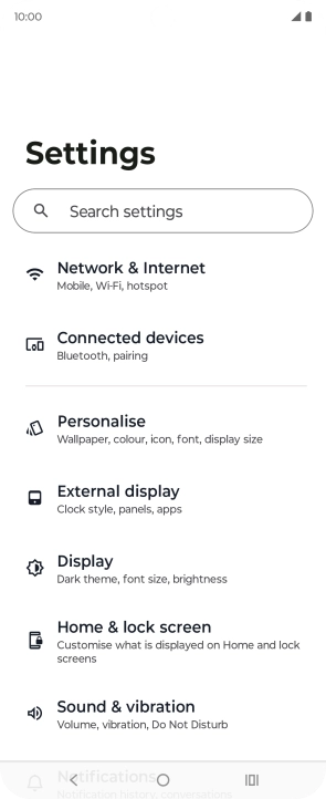 Press Connected devices.