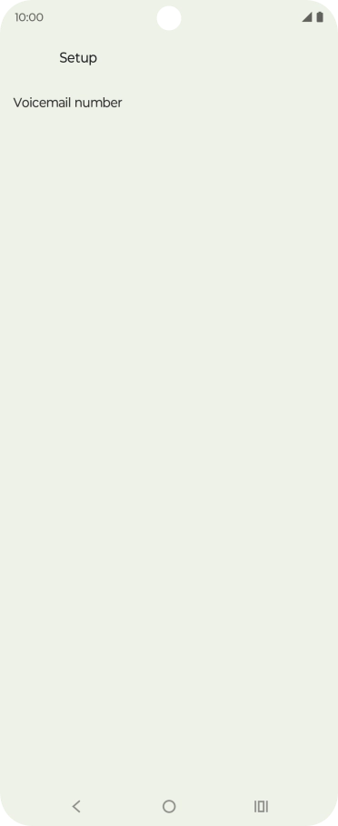 Press Voicemail number.