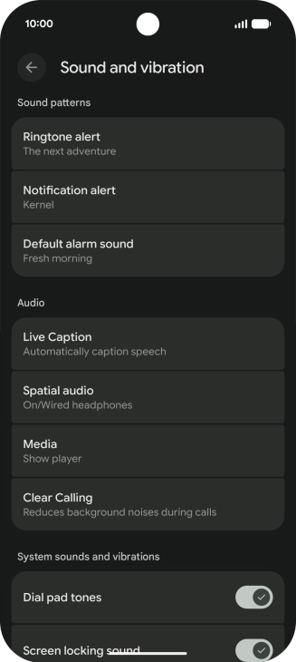 Press Ringtone alert.