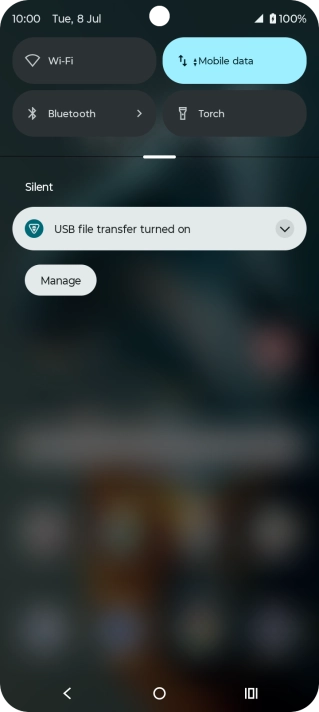 Press the drop down list.