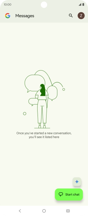 Press the profile icon.