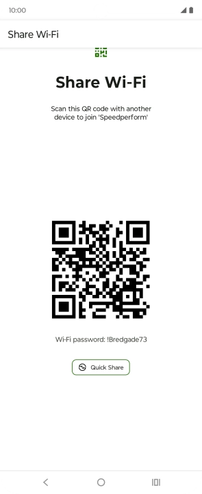 Place the QR code inside the camera frame on the other device to scan the code.