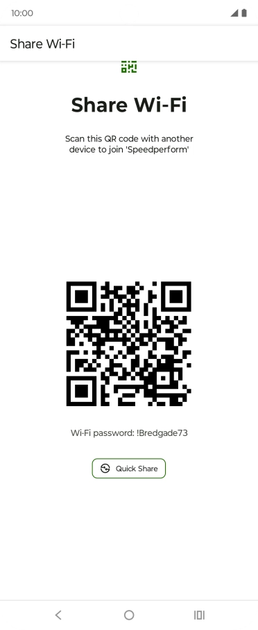 Place the QR code inside the camera frame on the other device to scan the code.