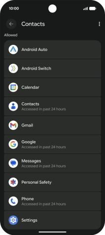Press the required app.