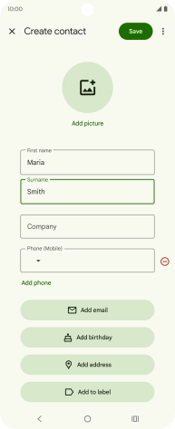 Press Phone and key in the phone number.