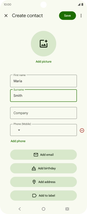 Press Phone and key in the phone number.