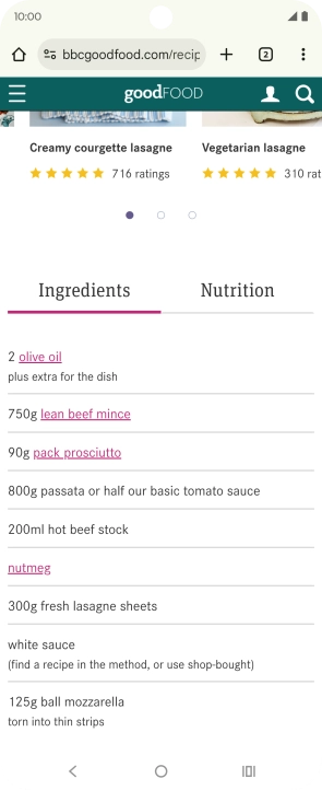 Go to the required screen.