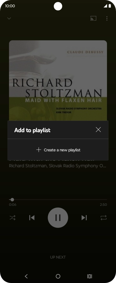 Press Create a new playlist.