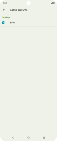 Press the name of the SIM.