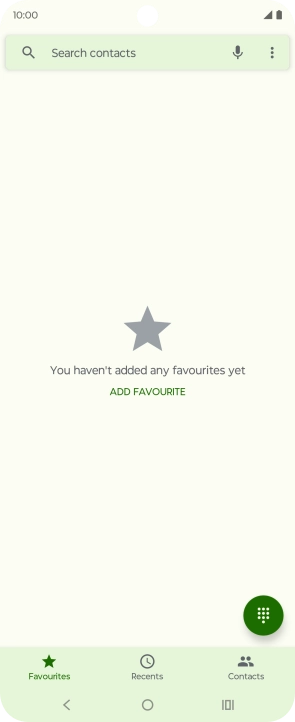 Press the menu icon.