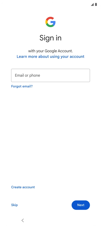 Follow the instructions on the screen to finish the activation.