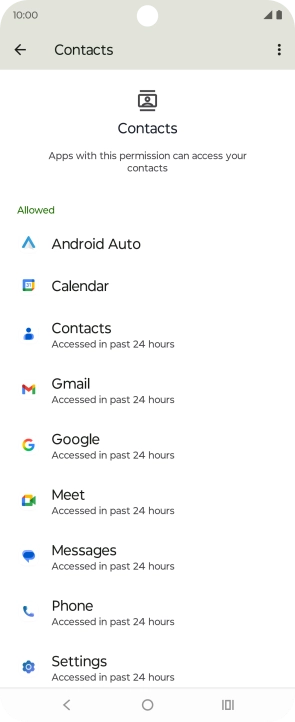 Press the required app.