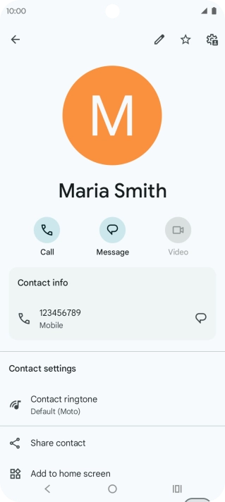 Press the Home key to return to the home screen.