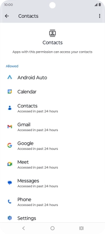 Press the required app.