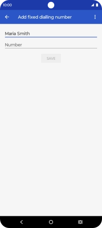 Press Number and key in the required phone number.