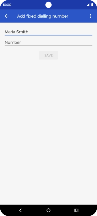 Press Number and key in the required phone number.