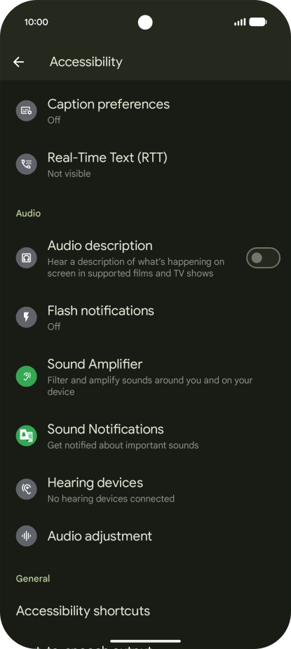 Press the required category below 