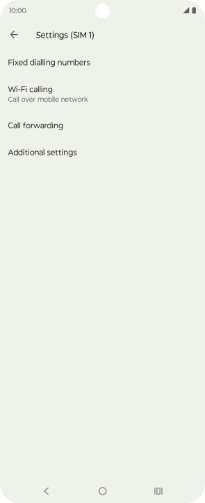 Press Additional settings.