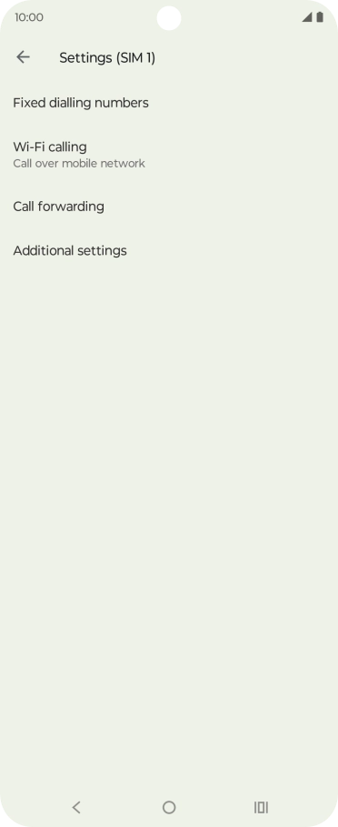 Press Additional settings.