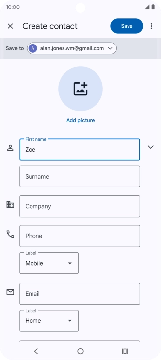 Press Surname and key in the required last name.
