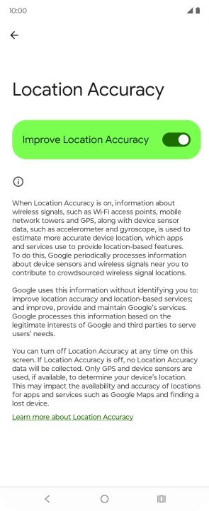 If you press the indicator next to 