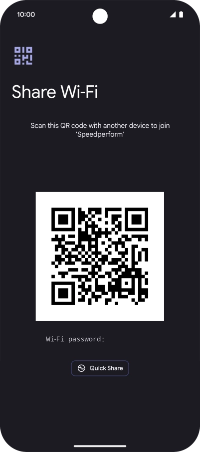 Place the QR code inside the camera frame on the other device to scan the code.