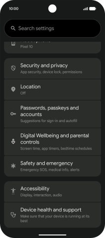 Press Accessibility.