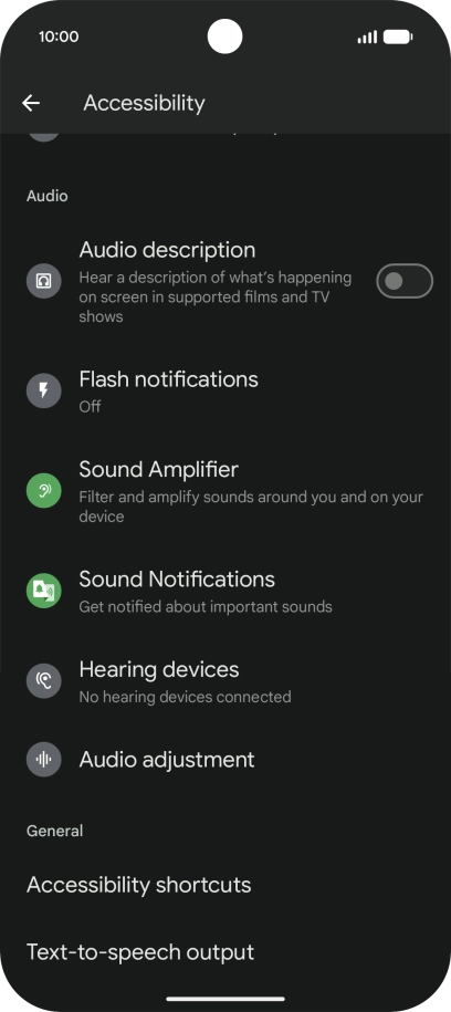 Press the required category below 