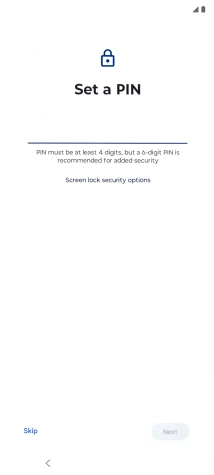 Follow the instructions on the screen to turn use of phone lock code on or off.