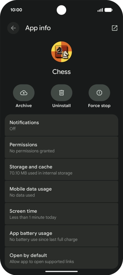 Press Storage and cache.