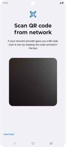 Place the QR code you've received inside the phone camera frame to scan the code. Your eSIM is transferred to your new phone over the internet.
