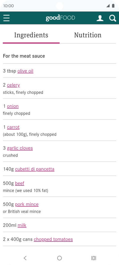 Go to the required screen.