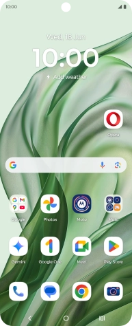 Slide your finger downwards starting from the top right side of the screen.