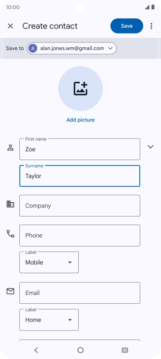 Press Phone and key in the required phone number.