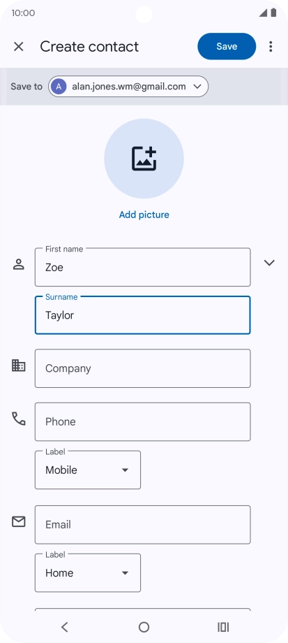 Press Phone and key in the required phone number.