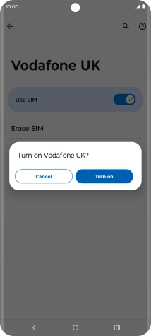 If you turn on use of the price plan, press Turn on.