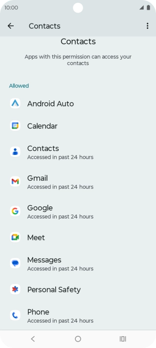 Press the required app.
