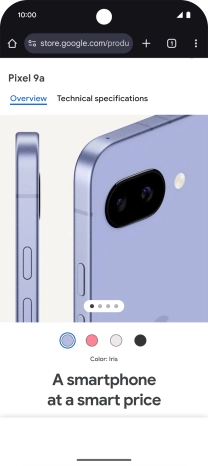 Press the menu icon.