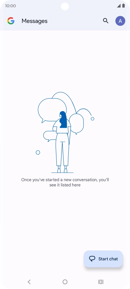 Press the profile icon.