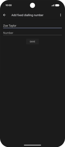 Press Number and key in the required phone number.