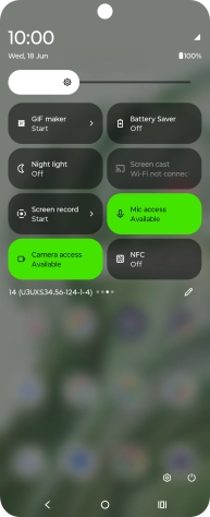 Press the low power mode icon.
