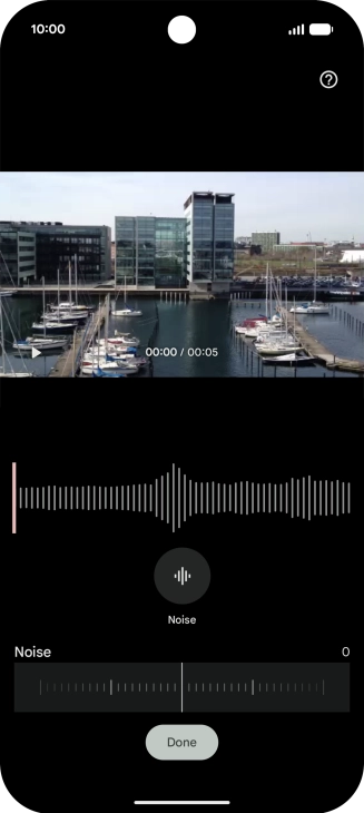 Slide your finger right or left on the indicator to set the required volume for the selected sound type.