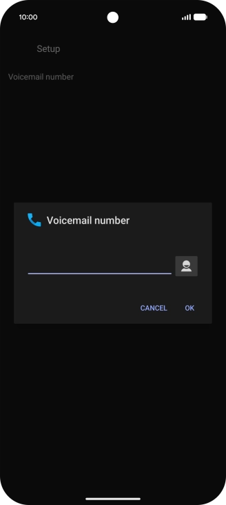 Key in +447836121121 and press OK.