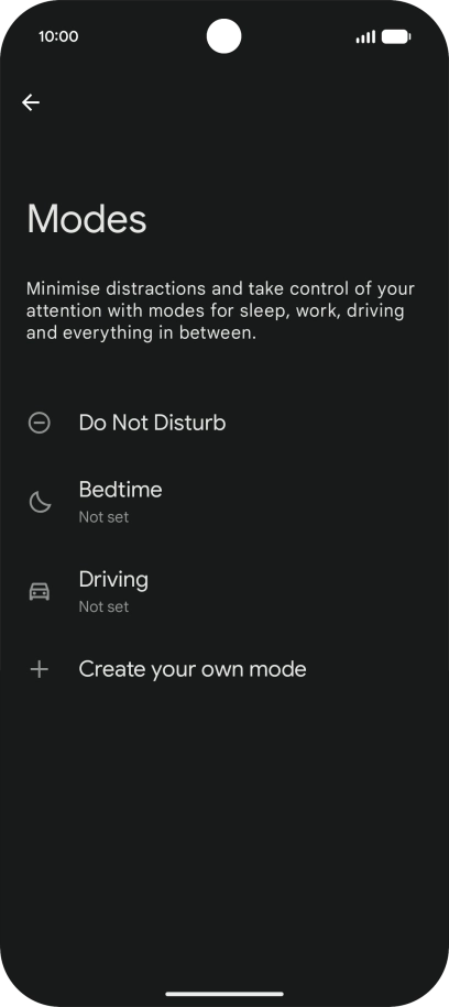 Press Do Not Disturb.