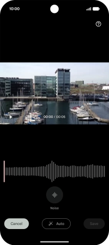 Press Auto to automatically enhance the sound in the video.