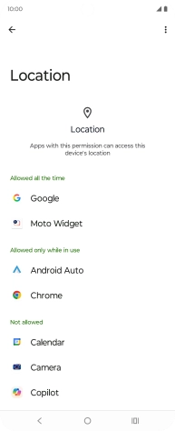 Press the required app.