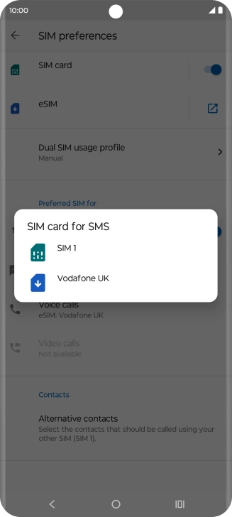 Press the required price plan.