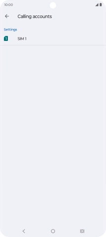 Press the name of the SIM.